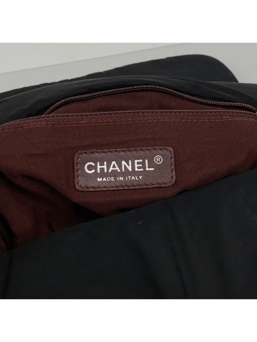 Chanel Shoulder Bag Paris Vizance Nylon Black Silver